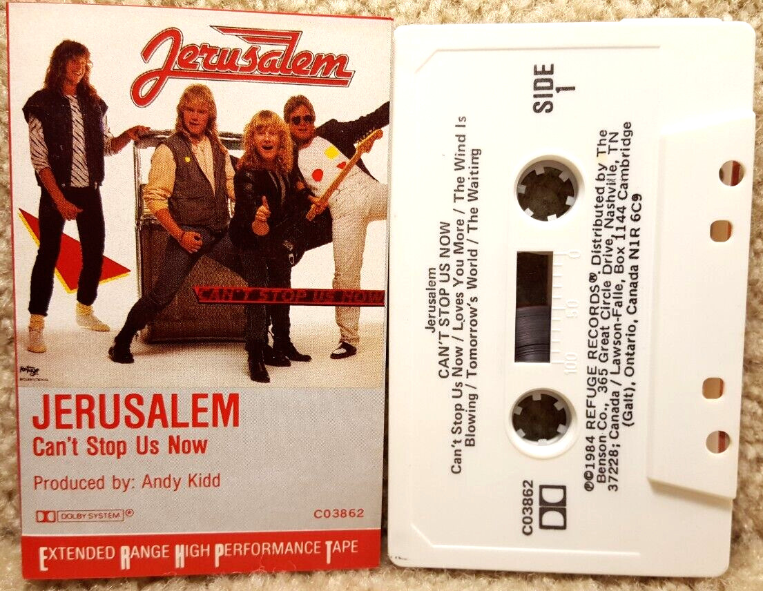 Vintage 1984 Cassette Tape Jerusalem Can't Stop Us Now Refuge Records
