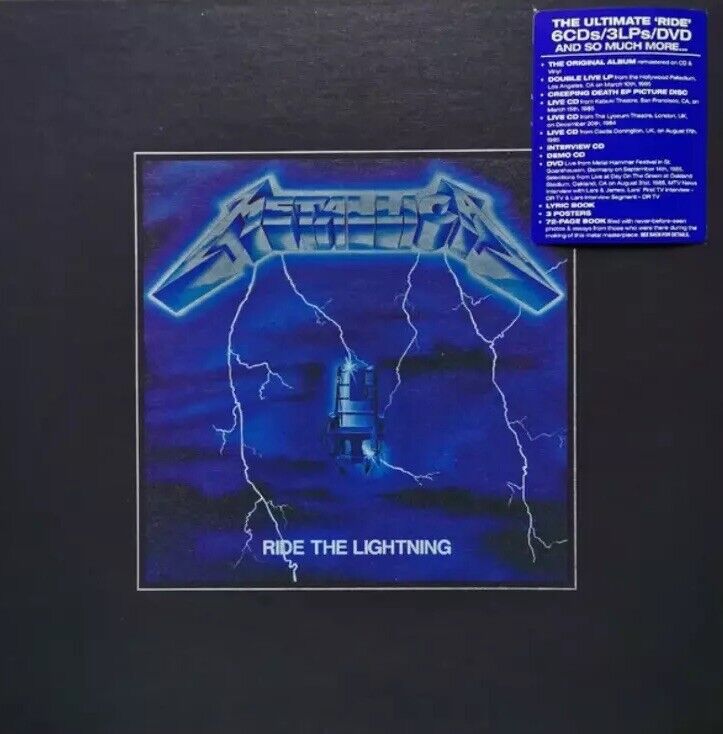 UNOPENED Metallica Ride the Lightning (Deluxe Edition, Box Set) *FREE SHIPPING*