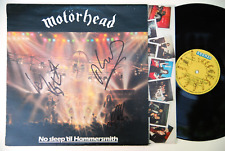 MOTORHEAD 3X SIGNED LEMMY MIKKEY DEE PHIL CAMPBELL NO SLEEP ’TIL HAMMERSMITH LP picture