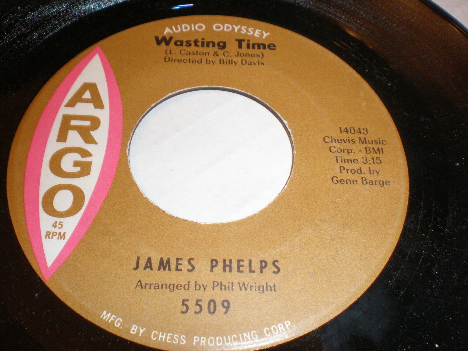 James Phelps 45 Wasting Time ARGO