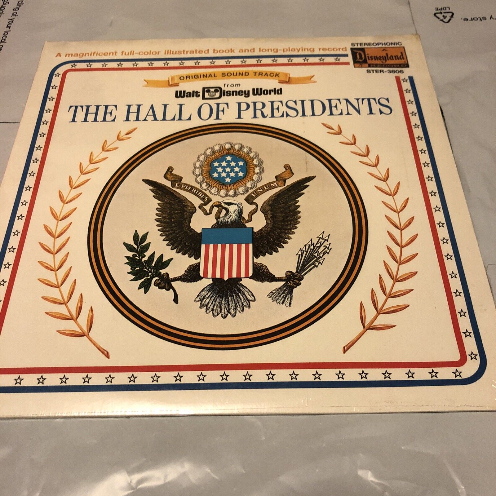SEALED WALT DISNEY WORLD ''THE HALL OF PRESIDENTS'' ORIGINAL VINYL VINTAGE 1972