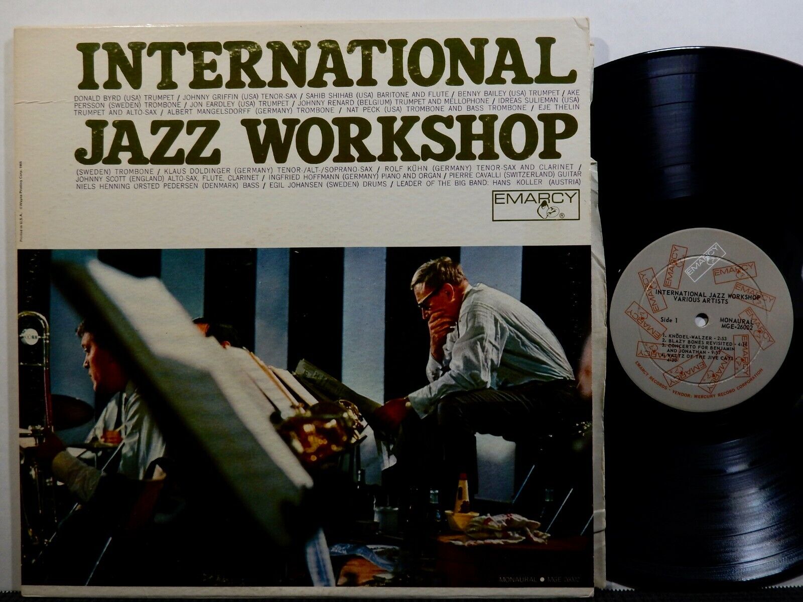 INTERNATIONAL JAZZ WORKSHOP LP EMARCY MGE26002 MONO 1965 BYRD SHIHAB GRIFFIN