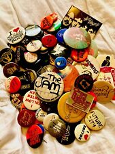 115 really cool vintage punk/nu wave music badges from bands of the 80's picture