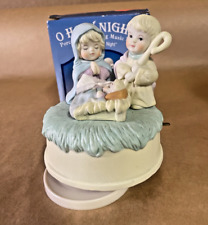 Vintage Russ Musical Children’s Nativity O Holy Night Music Box Works picture