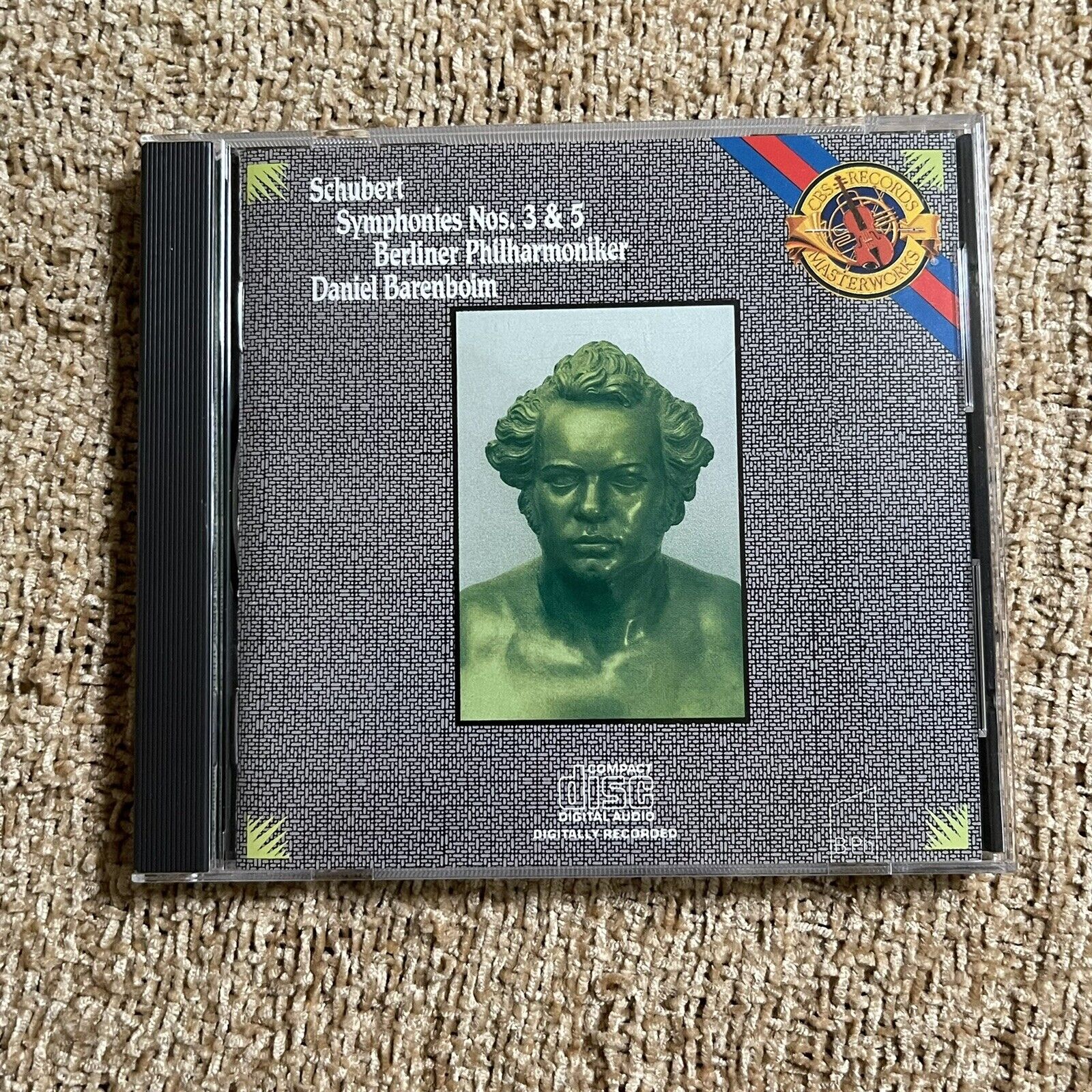 CD, Symphonies 3 & 5, Schubert, Vintage 1990, Classical
