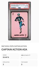 RARE VINTAGE 1967 KOOL POPS CAPTION ACTION PSA 6 EX-MINT - MARVEL DC COMICS picture