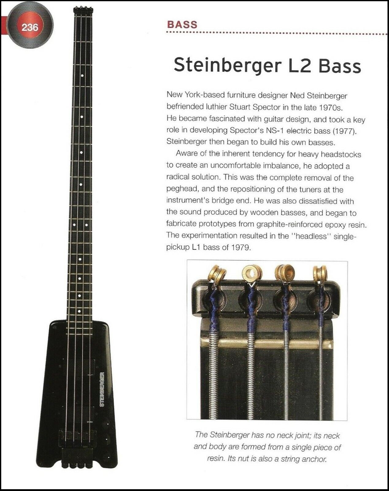 Steinberger L2 Headless Bass + Fender Squier Obey Telecaster Guitar 6x8 article