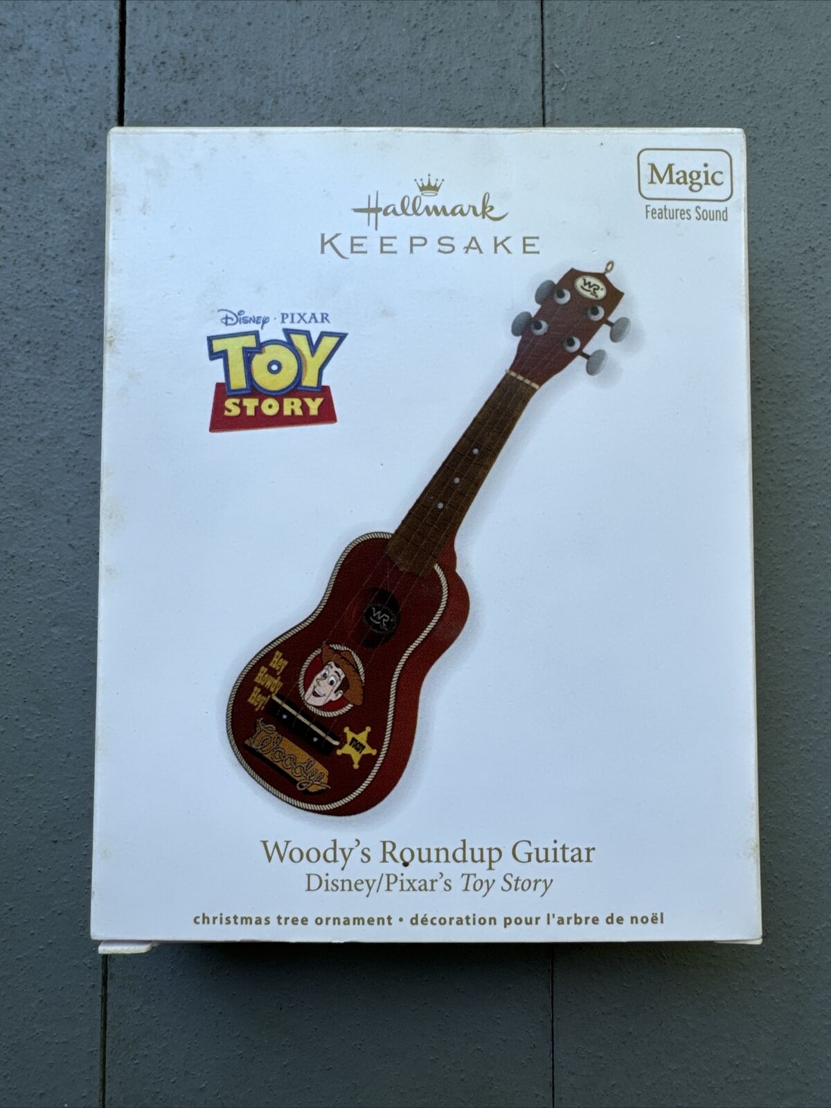 2012 Hallmark Keepsake Disney Pixar Toy Story Woody Roundup Guitar Ornament