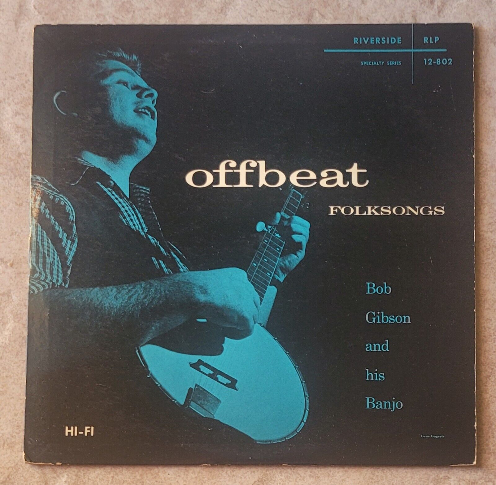 Offbeat Folksongs Bob Gibson and his banjo Riverside Folk Roots LP FAST SHIPPING