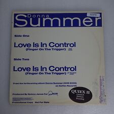 Donna Summer Love Is In Control Finger On The Trigger PROMO SINGLE Vinyl Record picture