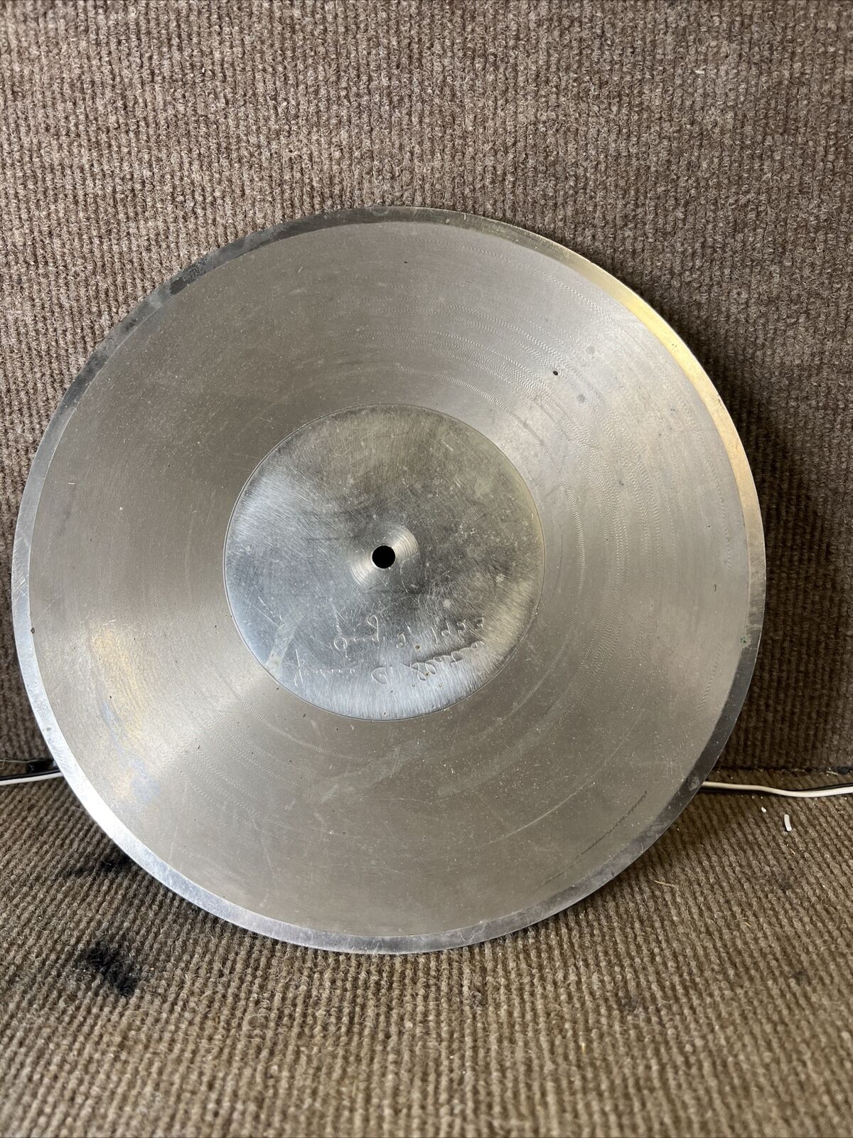 78 rpm Metal Master Mother Matrix Stamper 10” Record from 1923