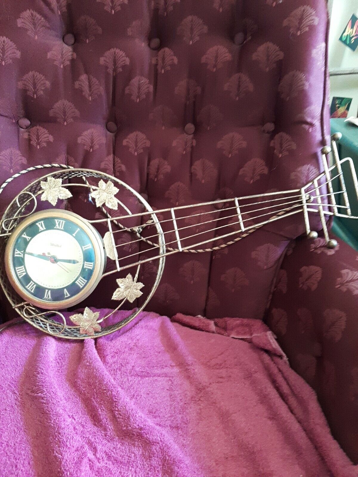 Antique United Banjo Clock