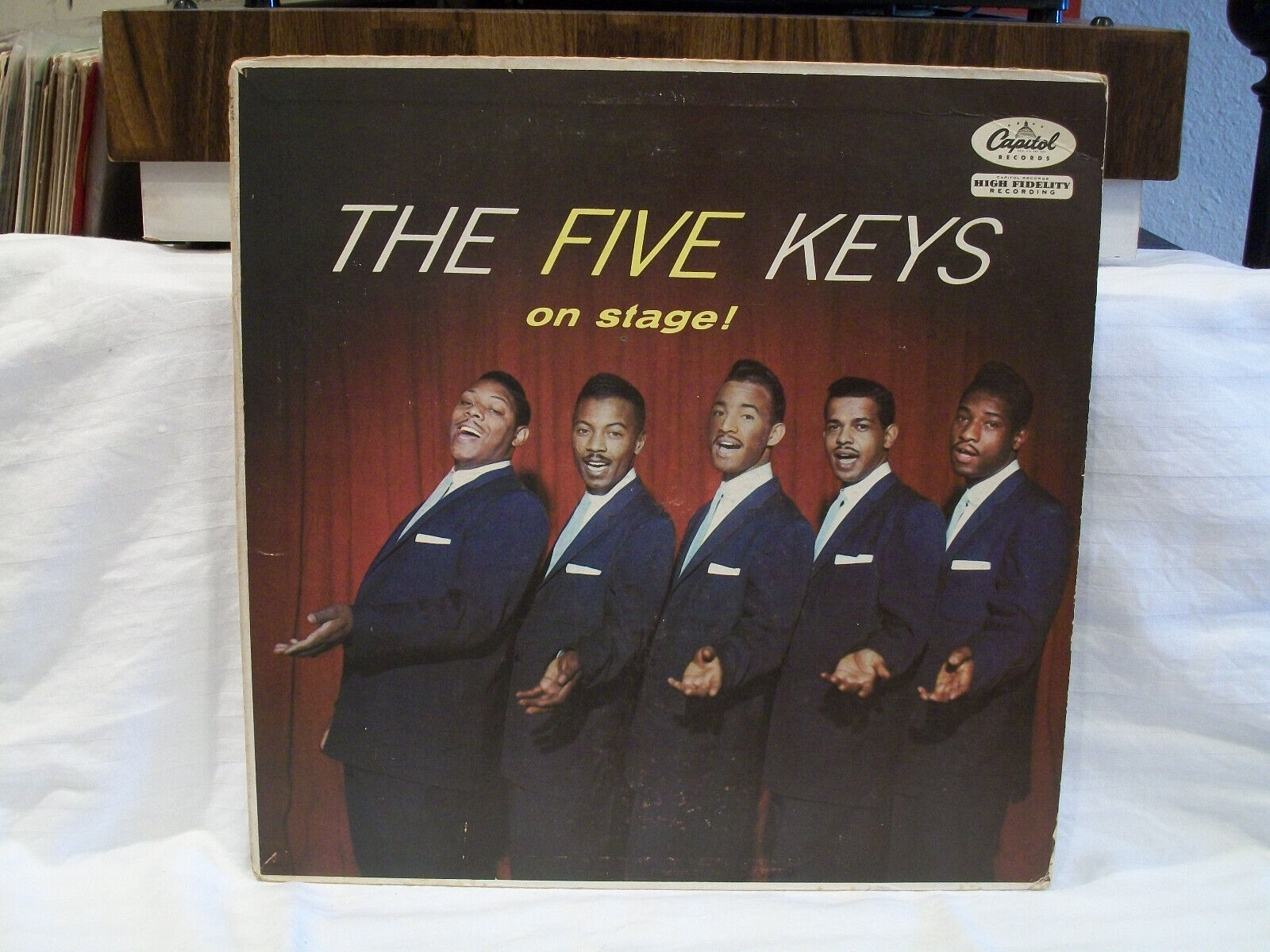 THE FIVE KEYS - ON STAGE (T828) VG+ cond.  MEGA RARE - INFAMOUS EXPLICT COVER
