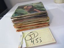 Huge lot 45rpm records 37 vintage record collection - Rock Pop Country etc. picture