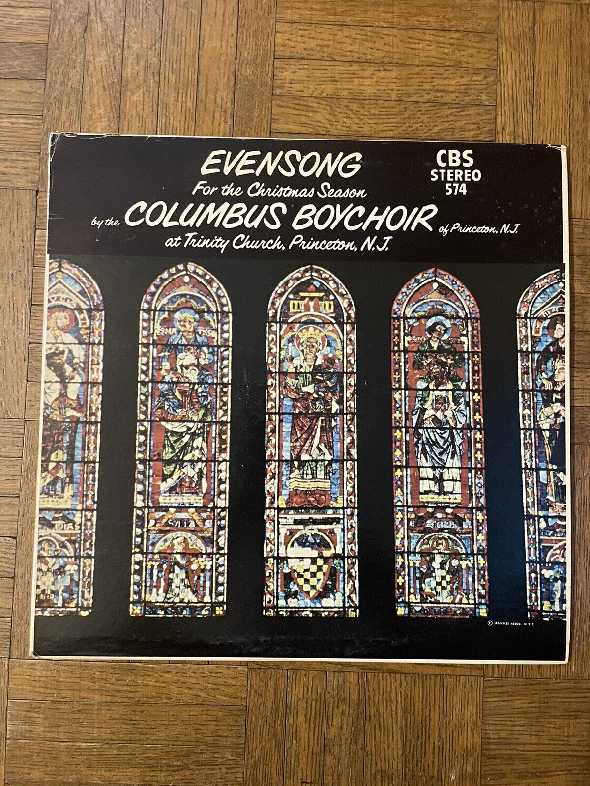 THE COLUMBUS BOYCHOIR of Princeton NJ EVENSONG Christmas Season Vintage Vinyl LP