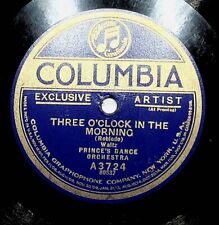 1923 Prince's Dance Orchestra Three O'Clock In Morning La Golondrina 78 Record picture