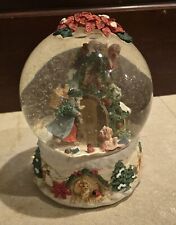 Vintage Christmas Snow Globe Music Box picture