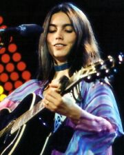 Emmylou Harris With Guitar 1980's 8x10 inch Photo picture