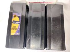 3 VTG Black CASSETTE Tape Holders 15 Slot & AVERY Audio LASER LABELS #5198 LOT picture