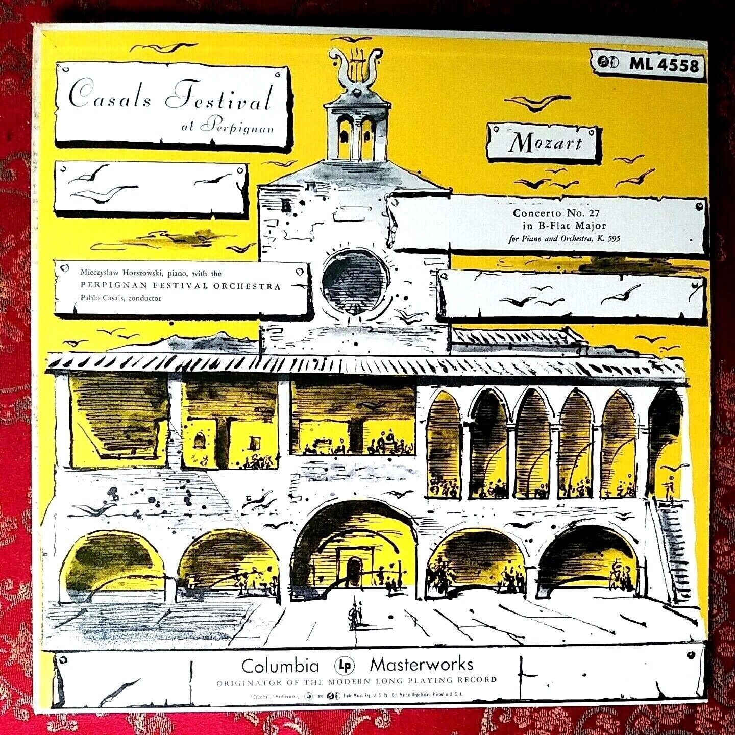 Mozart Casals Festival at Perpignan Concerto No.27 Limited EDITION Vinyl Record