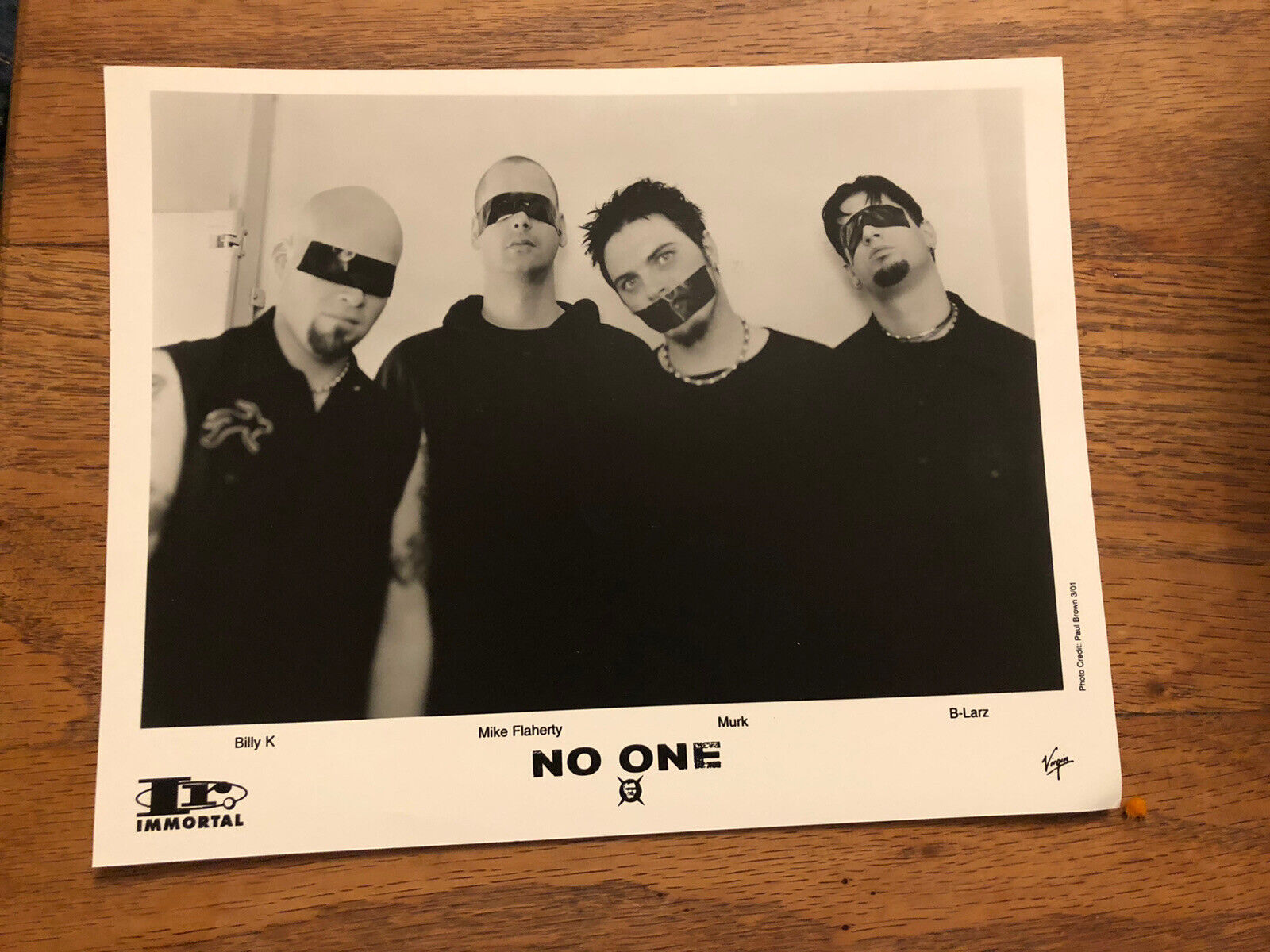  No One Nu Metal Group VNTG 10X8 Press Photo - Billy K, Murk, B-Larz & Flaherty