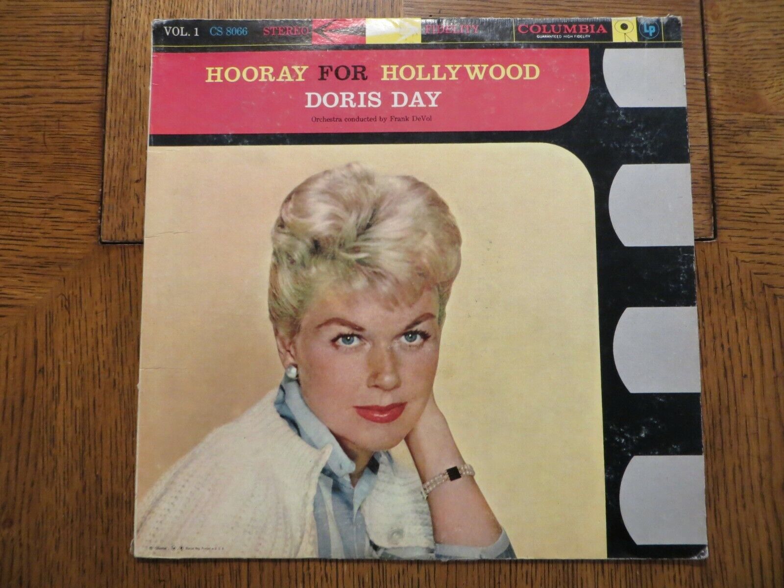 Doris Day – Hooray For Hollywood Vol 1 - 1958 Columbia CS 8066 Vinyl LP G+/VG