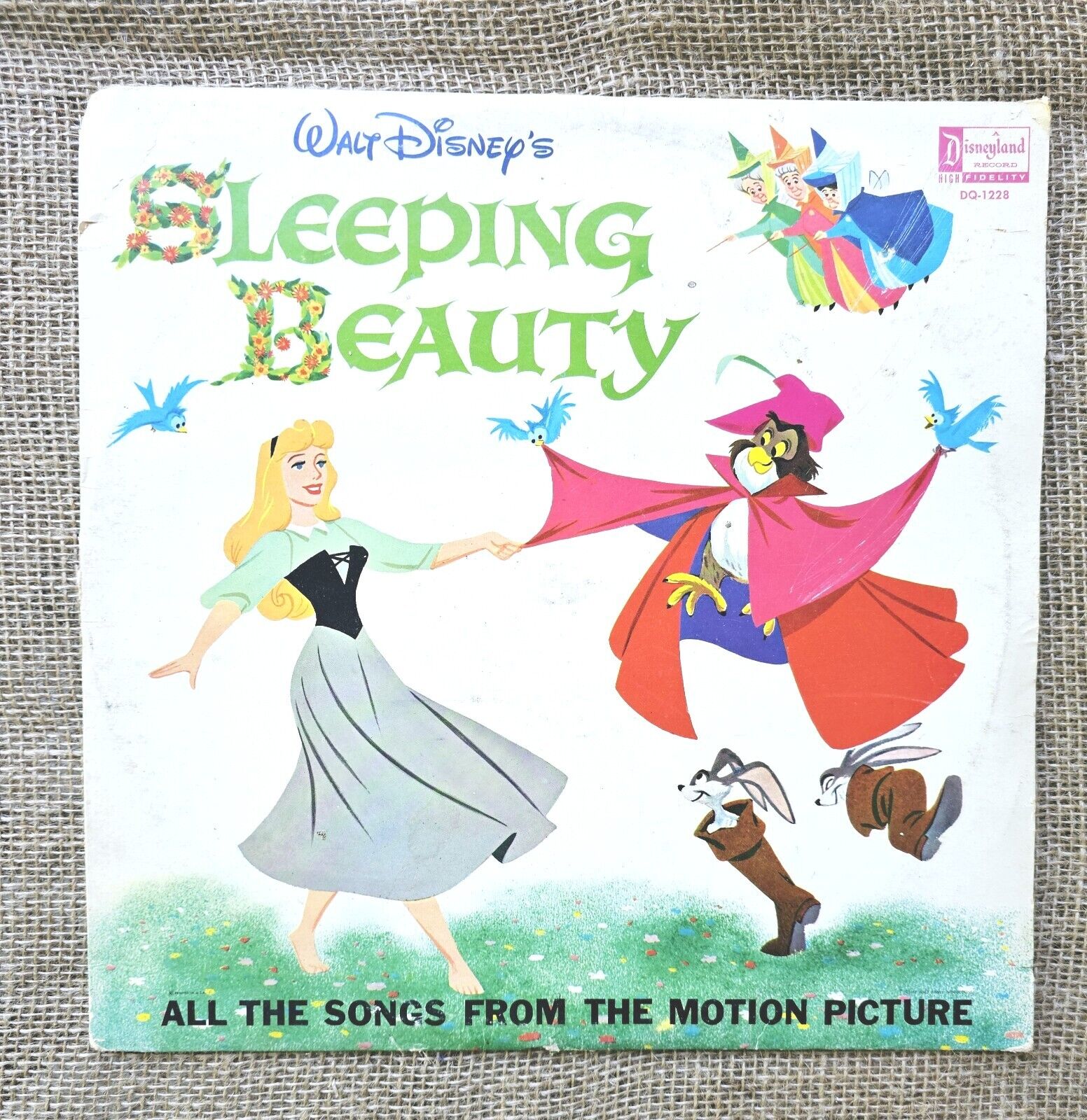 1963 Walt Disney Sleeping Beauty Record 33 Vinyl