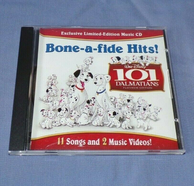 2007 Walt Disney 101 Dalmatians Bone-a-fide Hits 11 Songs Music 2 Video CD 