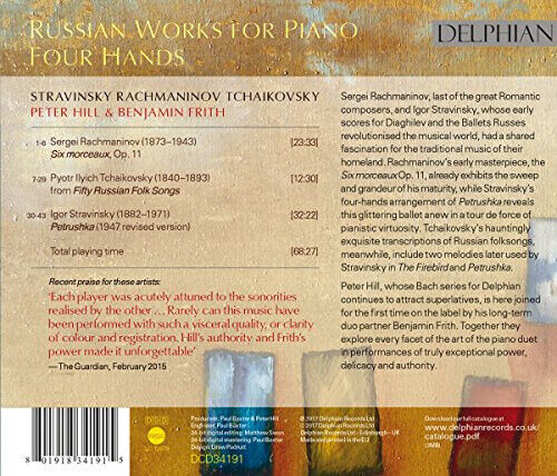 Russian Works for Piano Four Hands by Rachmaninov / Hill / Frith