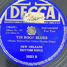 New Orleans Rhythm Kings 78 rpm DECCA 3523 TIN ROOF BLUES 1934 JAZZ picture