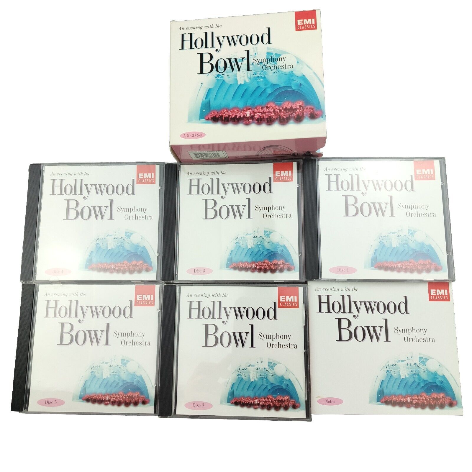 Evening With Hollywood Bowl Symphony Orchestra 5 CD Box Set With Booklet