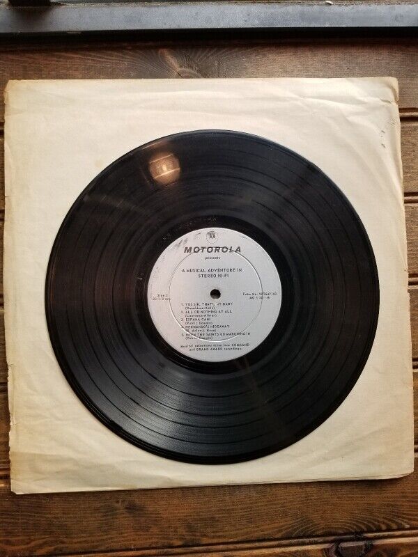 Vintage Rare Motorola musical adventure Hi-Fi LP Record 10\