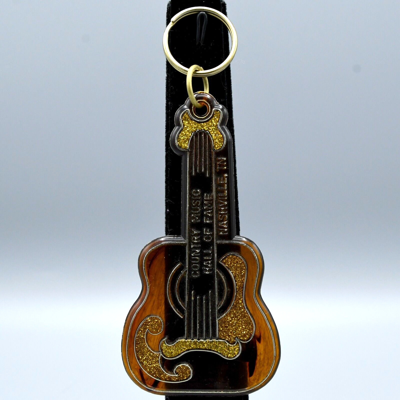 Country Music Hall of Fame Keychain Vintage Guitar Nashville Tennessee