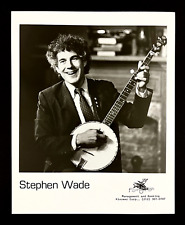 1990s Stephen Wade Folk Musician Author Vintage Promo Photo Flying Fish Banjo picture