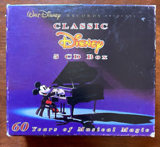 Vintage 'Classic Disney 60 Years of Musical Magic' 125 Songs - 5 CD Box Set 2003 picture