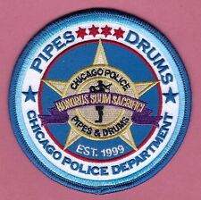 CHICAGO ILLINOIS  POLICE  PIPES & DRUMS BAND SHOULDER PATCH picture