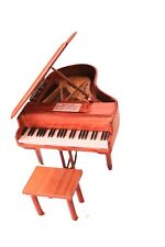 Hand made Wooden Miniature Brown Piano Replica picture