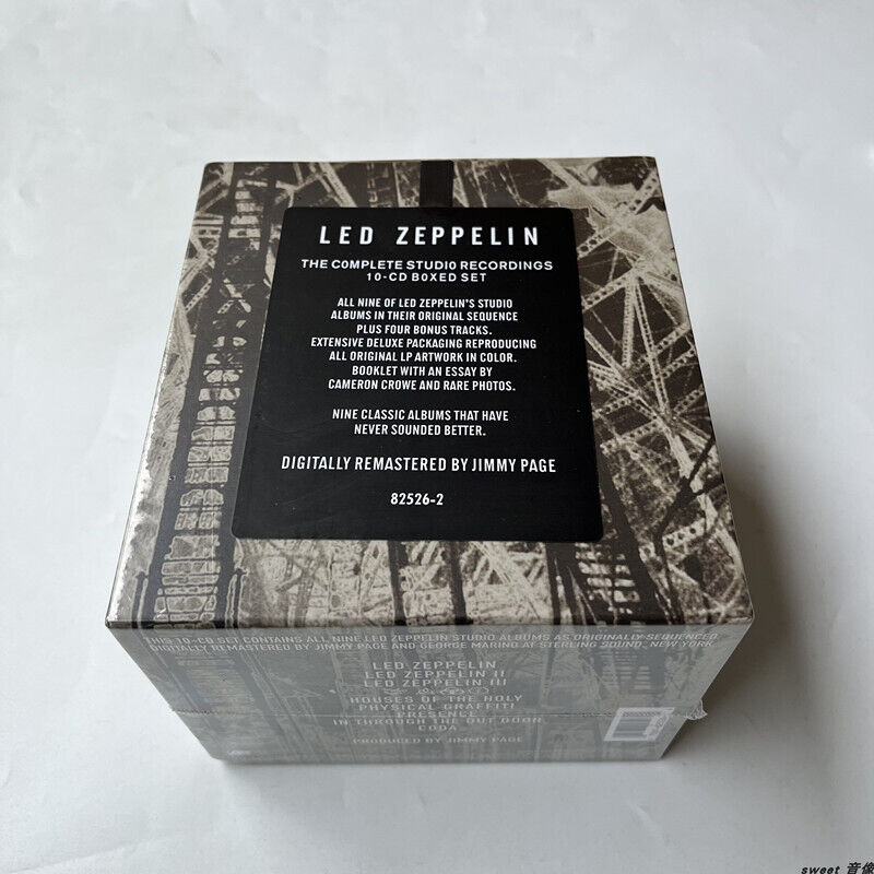 Led Zeppelin Box Set 10 Music CD The Complete Studio Recordings Collection New