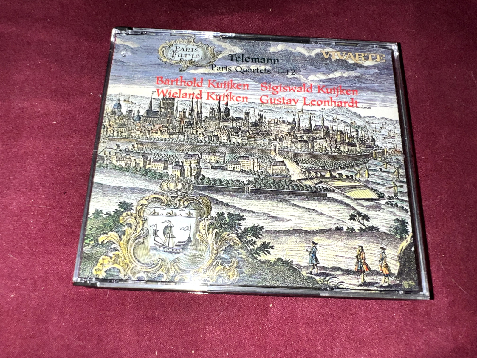 Georg Phillipp Telemann-Paris Quartets 1-12(3 CDs +Booklet Set)1997 hj12