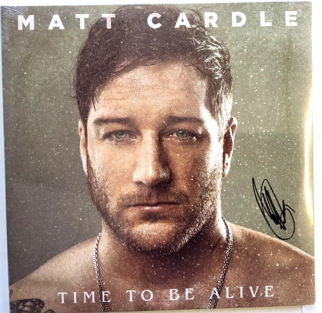Matt Cardle – Time To Be Alive 2018 double LP Album vinytl record MINST - SIGNED