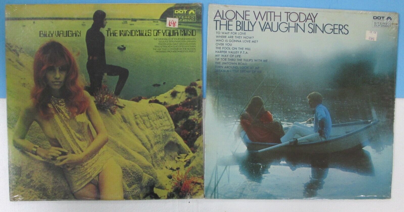 BILLY VAUGHN/SINGERS x2 LPs: Alone With..(1968)/Windmills..(1969) SEALED  a1710