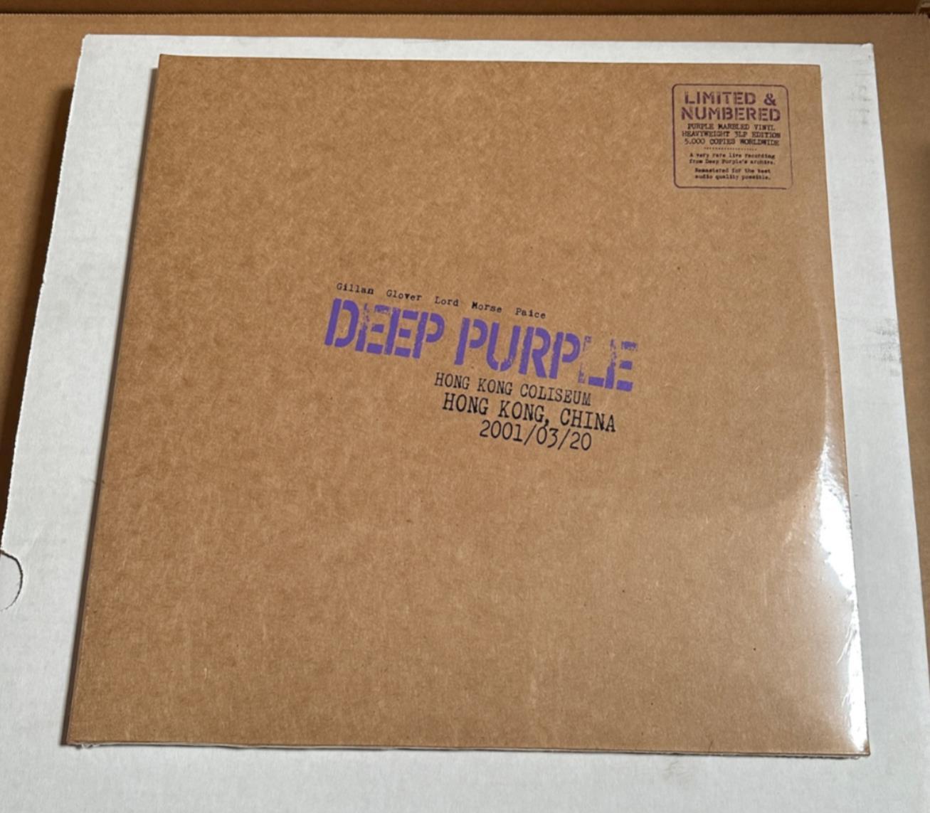 Deep Purple - Live In Hong Kong - Vinyl Record 3LP Purple Marbled PRESS RARE