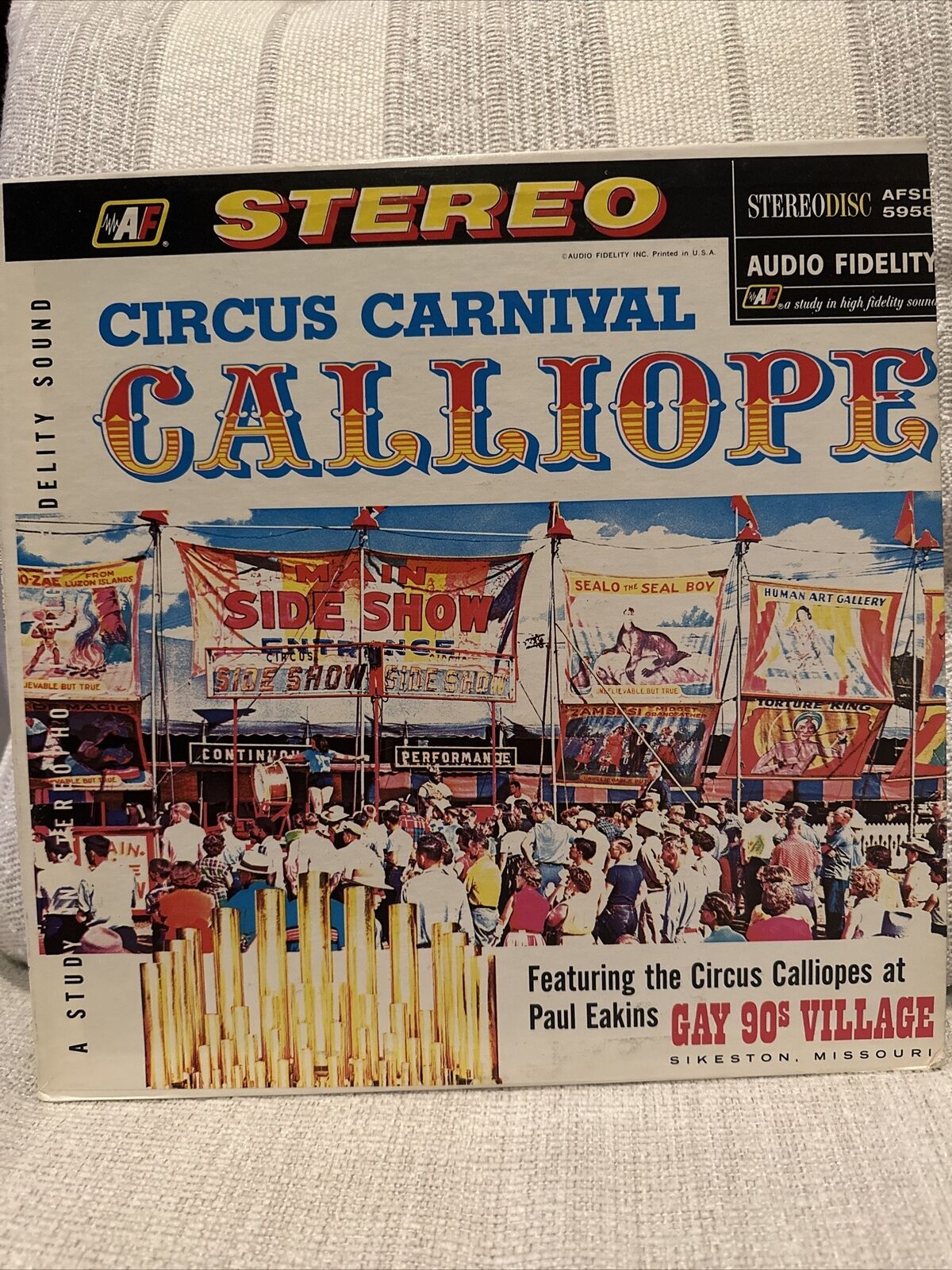Vintage CIRCUS CARNIVAL CALLIOPE LP AFSD 5958 Paul Eakins GAY 90s VILLAGE LP 