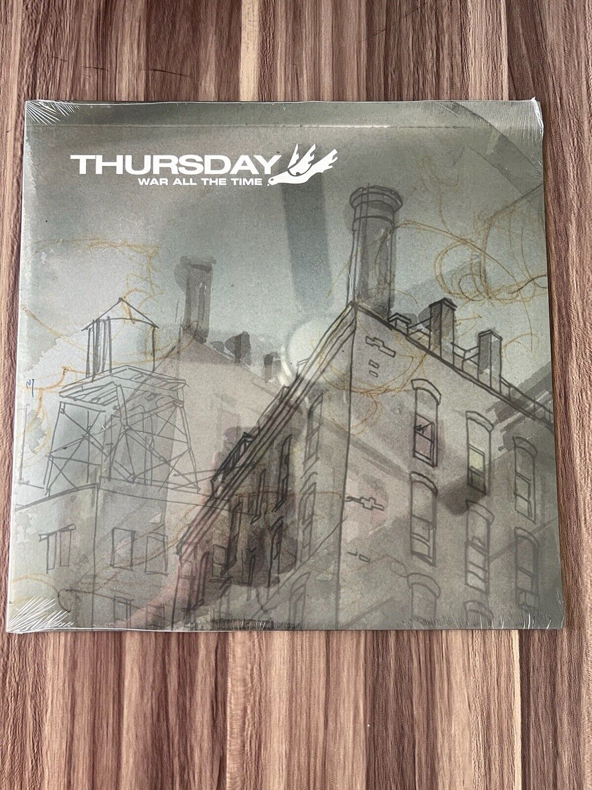 Thursday War All The Time Limited Edition Olive Green & Black Color Vinyl LP NEW