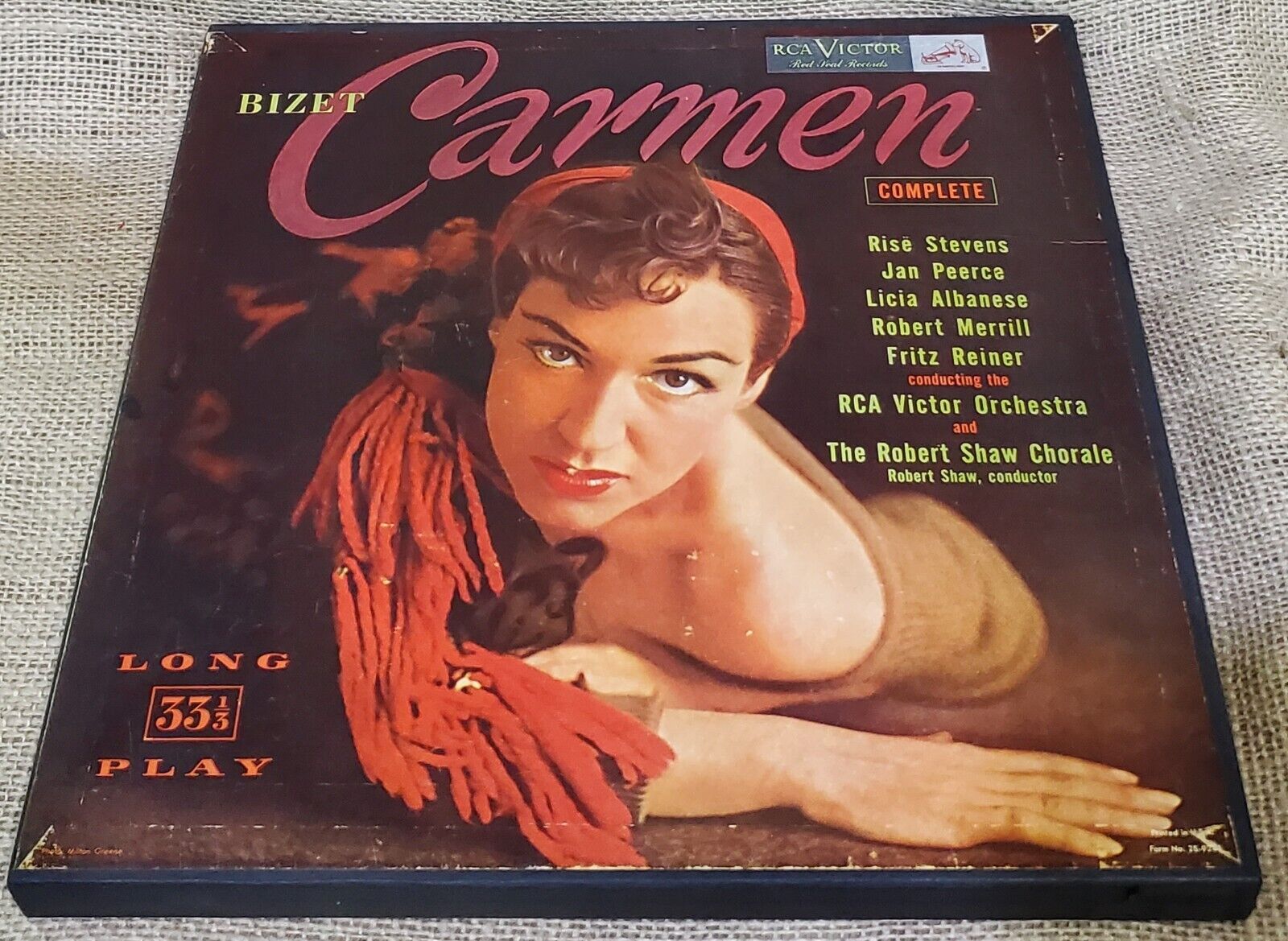 Georges Bizet: Carmen 3-Vinyl Record Box Set w/ Booklet (Complete) VTG NICE