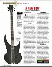 Warwick Dark Lord bass guitar review sound check article print picture