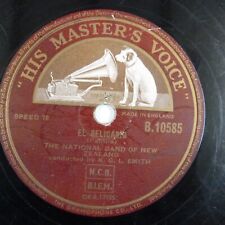 78 rpm NATIONAL BAND NEW ZEALAND= G L SMITH el relicario / frog king parade HMV picture
