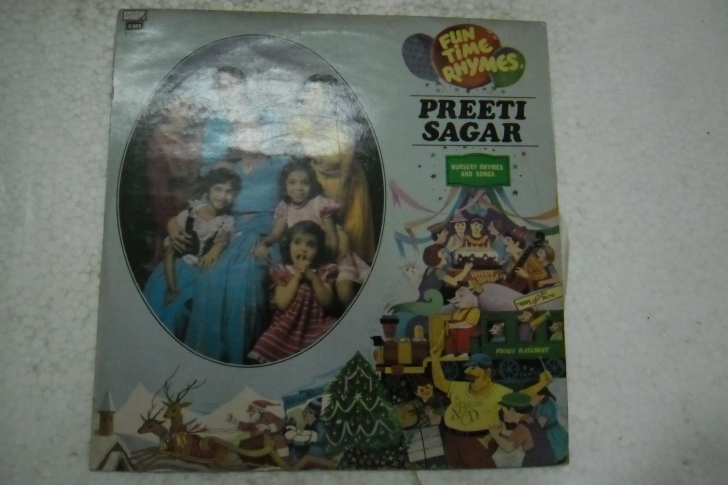 FUN TIME RHYMES PREETI SAGAR 1985 RARE LP RECORD vinyl india orig  vg+