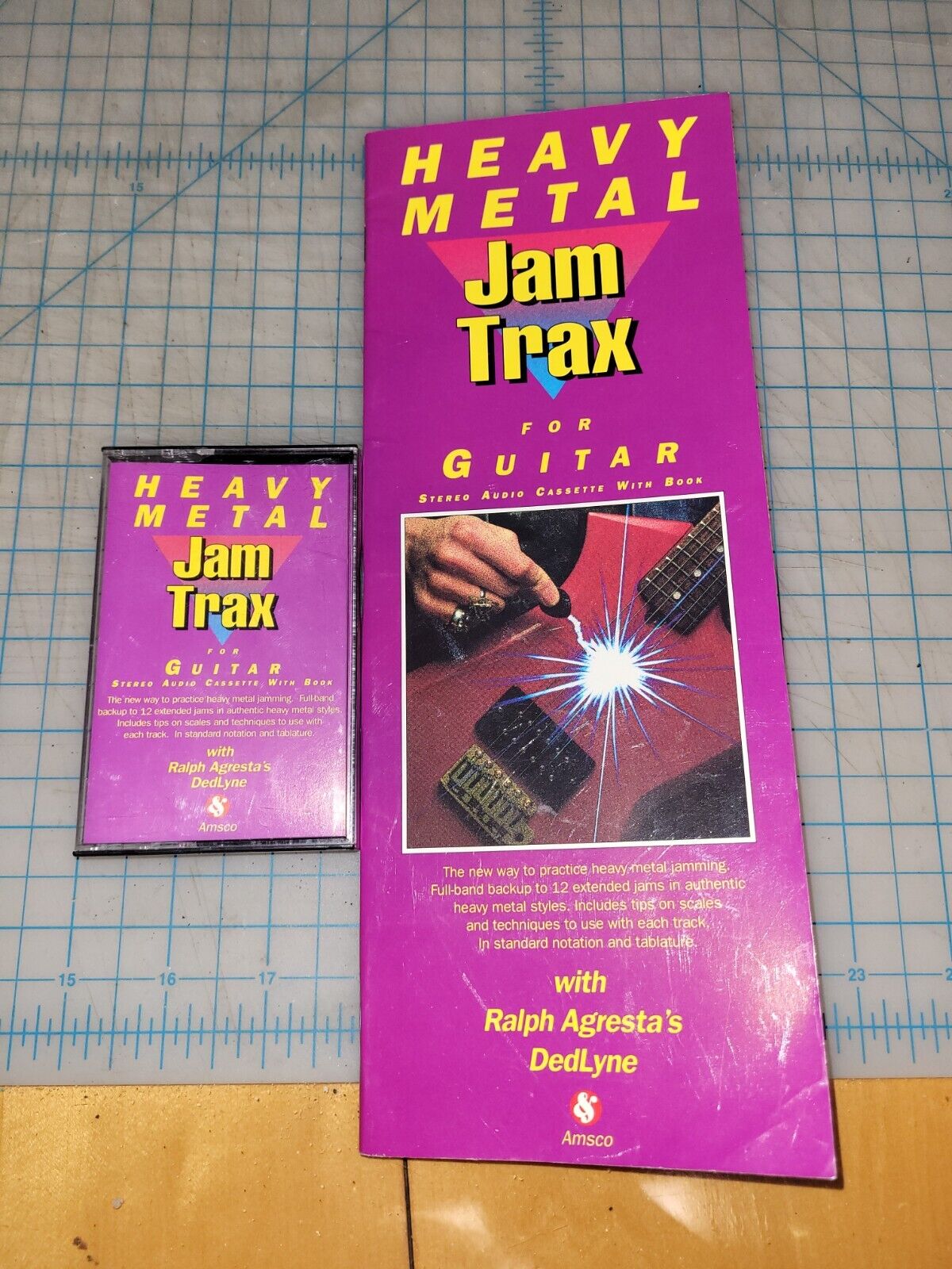 Heavy Metal Jam Trax for Guitar Stereo Audio Cassette W/Book by Ralph Agresta