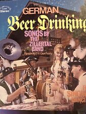 GERMAN BEER DRINKING SONGS BY THE ZILLERTAL BAND RECRODED IN GERMANY RECORD picture
